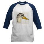 Duck Mallard Hen Watercolor Baseball Jersey by NANCE
