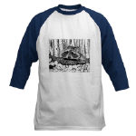 Raccoon Pen and Ink Baseball Jersey by NANCE