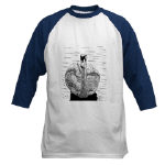 Swan Pen and Ink Baseball Jersey by NANCE
