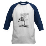 Old Country Waterpump and Shed Pen and Ink Baseball Jersey by NANCE