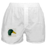 Duck Mallard Drake Watercolor Boxer Shorts by NANCE