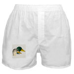 Mallard Duck Pair Watercolor Boxer Shorts by NANCE