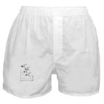 Geese Pen and Ink Boxer Shorts by NANCE