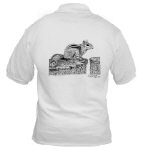 Chipmunk Pen and Ink Golf Shirt by NANCE
