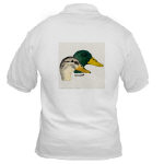 Mallard Duck Pair Watercolor Golf Shirt by NANCE