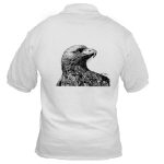 Eagle Pen and Ink Golf Shirt by NANCE