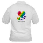 NANCE Sings To Me Live Rainbow Heart   Golf Shirt