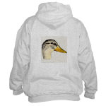 Duck Mallard Hen Watercolor Hooded Sweatshirt by NANCE