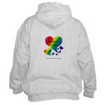 NANCE Sings To Me Live Rainbow Heart Hooded Sweatshirt