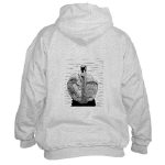 Swan Pen and Ink Hooded Sweatshirt by NANCE