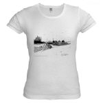 Digby Nova Scotia Fishing Boats Pen and Ink Jr. Baby Doll T-Shirt by NANCE