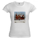 St. Andrews Presbyterian Church Stirling Ontario Canada Watercolor Jr. Baby Doll T-Shirt by NANCE