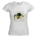 Mallard Duck Pair Watercolor Jr. Baby Doll T-Shirt by NANCE