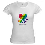 NANCE Sings To Me Live Rainbow Heart   Jr. Baby Doll T-Shirt