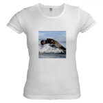 Baby Seal Watercolor Jr. Baby Doll T-Shirt by NANCE