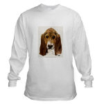 Basset Hound Watercolor Long Sleeved Shirt by NANCE