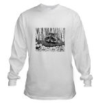 Raccoon Pen and Ink Long Sleeved Shirt by NANCE