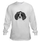 English Springer Spaniel Pen and Ink Long Sleeved Shirt by NANCE