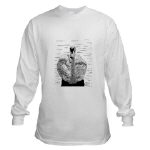 Swan Pen and Ink Long Sleeved Shirt by NANCE