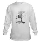 Old Country Waterpump and Shed Pen and Ink Long Sleeved Shirt by NANCE