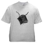 Bull Pen and Ink Ash Grey T-Shirt by NANCE