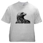 Eagle Pen and Ink Ash Grey T-Shirt by NANCE