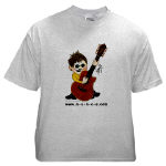 NANCE Cartoon Self-Portrait Ash Grey T-Shirt by NANCE
