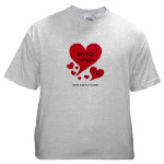 NANCE Sings To Me Live Red Heart Ash Grey T-Shirt