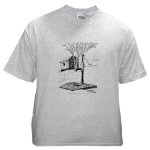 Old Country Waterpump and Shed Pen and Ink Ash Grey T-Shirt by NANCE