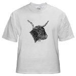 Bull Pen and Ink White T-Shirt by NANCE