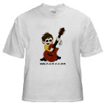 NANCE Cartoon Self-Portrait White T-Shirt by NANCE