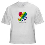 NANCE Sings To Me Live Rainbow Heart   White T-Shirt