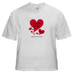NANCE Sings To Me Live Red Heart White T-Shirt