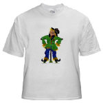 Scarecrow Watercolor White T-Shirt by NANCE