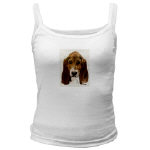 Basset Hound Watercolor Jr. Spaghetti Tank by NANCE