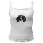 English Springer Spaniel Pen and Ink Jr. Spaghetti Tank by NANCE