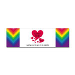 NANCE Sings To Me Live Rainbow and Red Heart Bumper Sticker