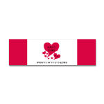 NANCE Sings To Me Live Bumper Sticker with Red hearts