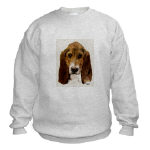 Basset Hound Watercolor Sweatshirt by NANCE