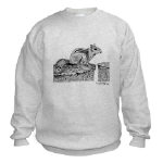 Chipmunk Pen and Ink Sweatshirt by NANCE