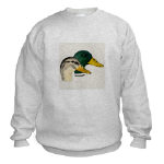 Mallard Duck Pair Watercolor Sweatshirt by NANCE