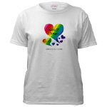 NANCE Sings To Me Live Rainbow Heart   White T-Shirt