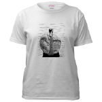 Swan Pen and Ink White T-Shirt by NANCE