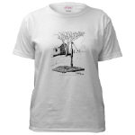 Old Country Waterpump and Shed Pen and Ink White T-Shirt by NANCE