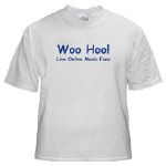 Get This Woo Hoo! Live Online Music Fans! T-Shirt from Cafepress