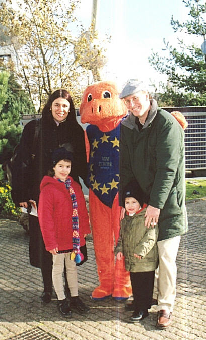 The whole family at Minieurope in Brussels