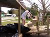 Putting on the ledges.