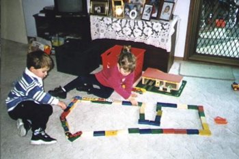 Blocks & cars play