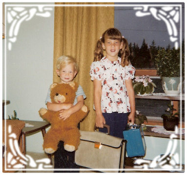 Tina's first day of school.