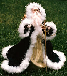 Santa with Green Coat